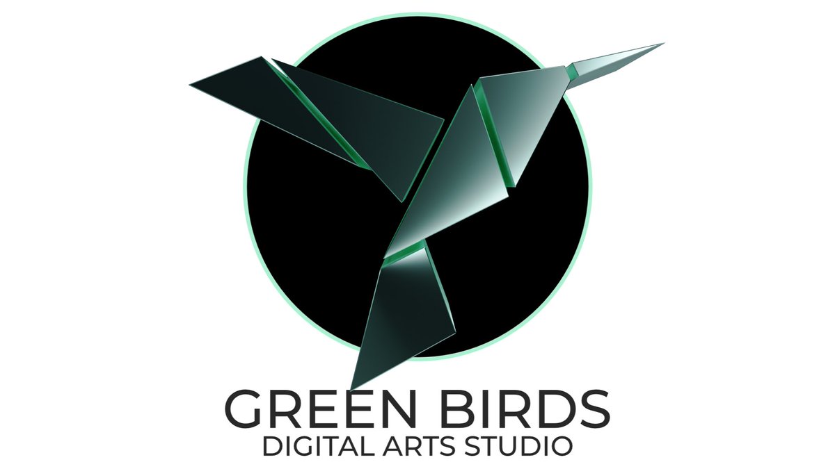 Green Birds Digital Art Studio